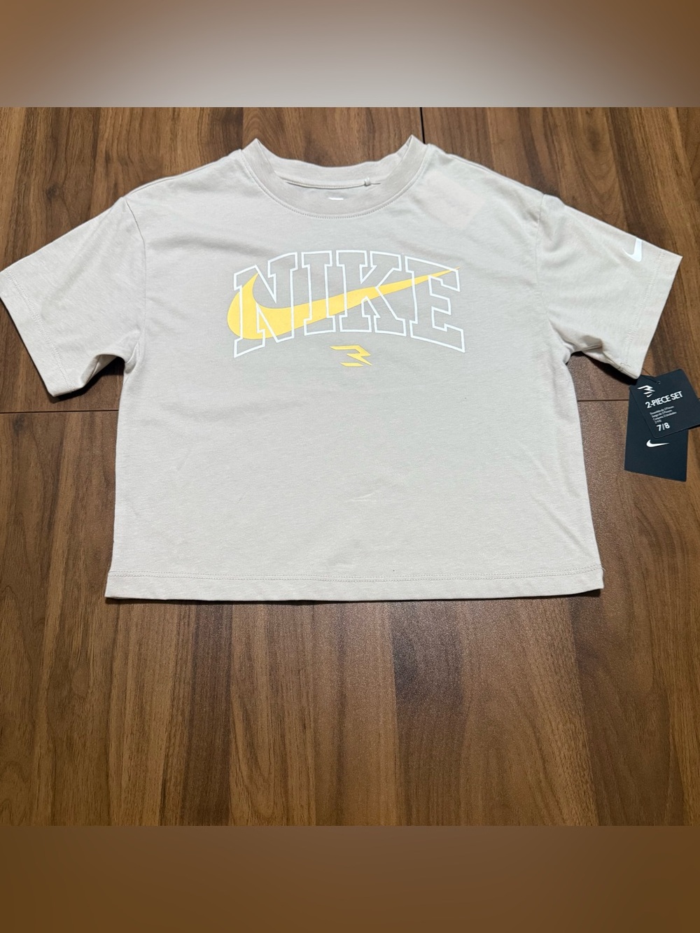 Nike Girls 2 Piece Matching Shorts Set Size 7/8 New - Picture 2 of 8